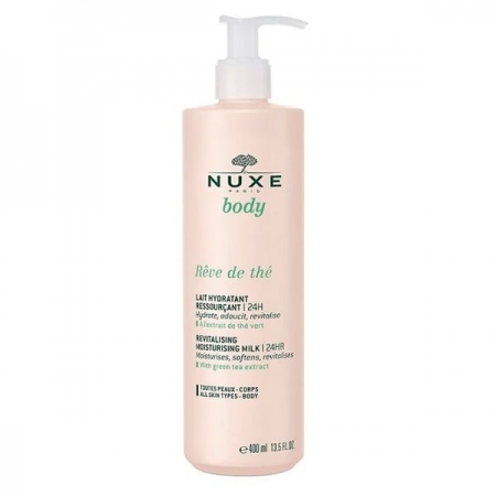 Nuxe Body Reve de The Revitalising Moisturising Milk 24H Ενυδατικό Γαλάκτωμα Σώματος με Πράσινο Τσάι, 400ml