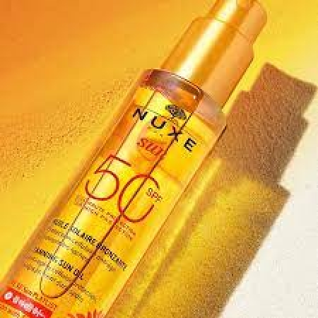 NUXE SUN TANNING OIL- ΛΑΔΙ ΜΑΥΡ ΓΙΑ ΠΡΟΣΩΠΟ & ΣΩΜΑ SPF50 