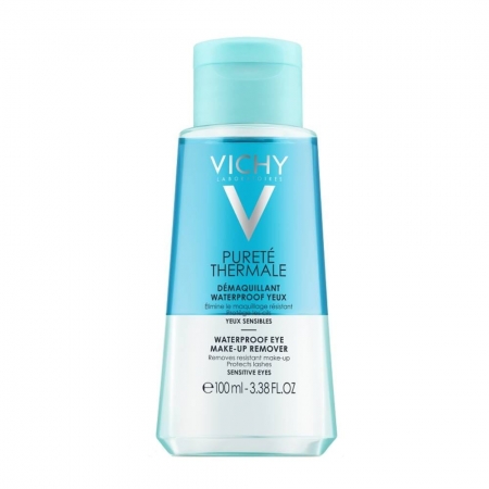 Vichy Purete Thermale Waterproof Eye Make-up Remover Ντεμακιγιάζ Ματιών για Αδιάβροχο Μακιγιάζ, 100ml