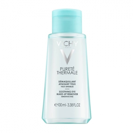 Vichy Purete Thermale Soothing Eye Make-Up Remover Ντεμακιγιάζ Mατιών για Eυαίσθητα Mάτια, 100ml
