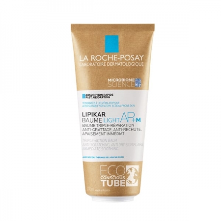 La Roche-Posay Lipikar Baume Light AP+M Μαλακτικό Βάλσαμο με Τριπλή Δράση Ενάντια στο Κνησμό Ιδανικό Ακόμα & για Νεογνά (Eco Pack), 200ml