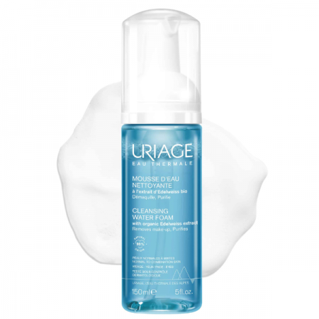 Uriage Cleansing Water Foam Καθαριστικός Αφρός Προσώπου, 150ml