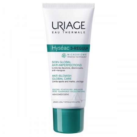 Uriage Hyseac 3-REGUL+ Anti-Blemish Global Care Ολοκληρωμένη Φροντίδα κατά των Ατελειών, 40ml