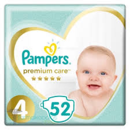 PAMPERS PREMIUM CARE ΜΕΓ 4 52 ΤΕΜ