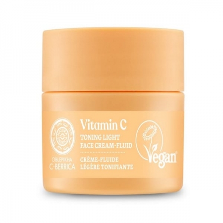 Natura Siberica Oblepikha C-Berrica Toning Light Face Cream-Fluid Τονωτική Λεπτόρρευστη 24ωρη Κρέμα Προσώπου, 50ml
