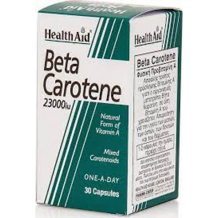 HEALTH AID BETA CAROTENE 15MG 30CAPS 