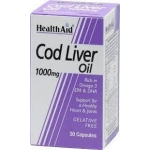 HEALTH AID COD LIVER OIL 1000MG 30CAPS 