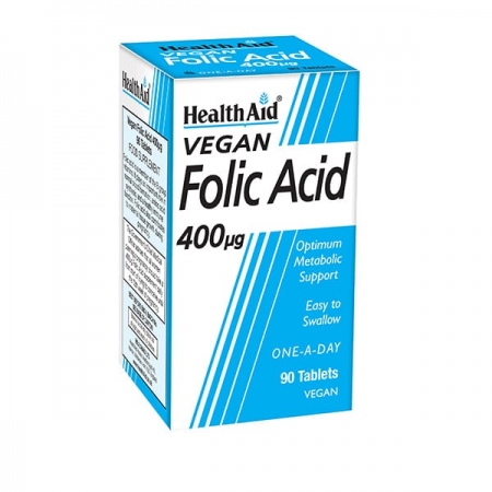 Health Aid Folic Acid 400μg, 90tabs