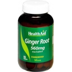 HEALTH AID GINGER ROOT 560MG 60TABS