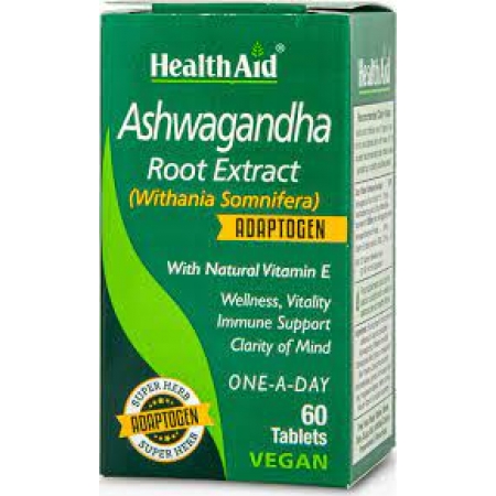 HEALTH  AID ASHWAGANDHA ROOT EXTRACT VEGICAPS 60S