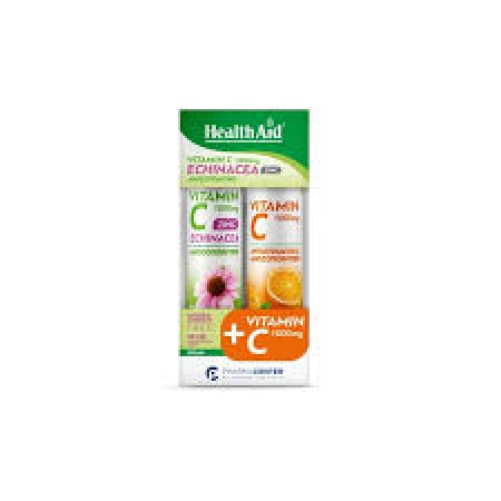 HEALTH AID EFF. VIT. C1000MG & ECHINACEA & ZINC 20TABS 