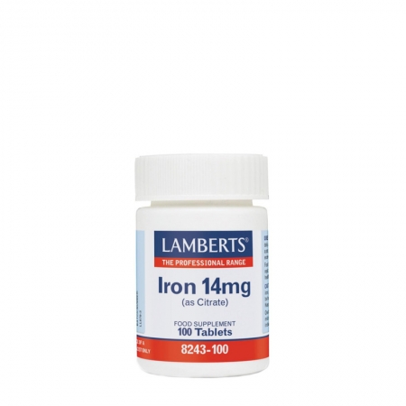 Lamberts Iron 14mg, 100tabs