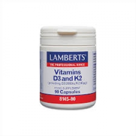 Lamberts Vitamins D3 & K2, 90caps
