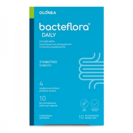 BacteFlora Προβιοτικό & Πρεβιοτικό Συμπλήρωμα Διατροφής, 10 vcaps