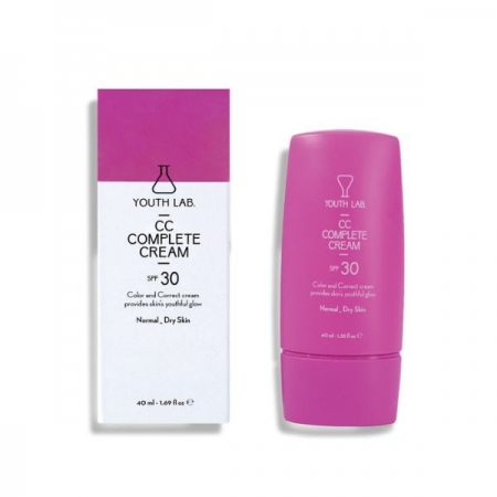 Youth Lab. CC Complete Cream SPF 30 Ενυδατική Κρέμα Προσώπου με Χρώμα για Κανονικές/Ξηρές Επιδερμίδες, 40ml