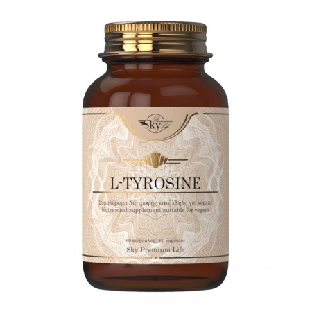 Sky Premium Life L-Tyrosine 500mg Συμπλήρωμα Διατροφής Για Την Βελτίωση Της Μνήμης 60 κάψουλες