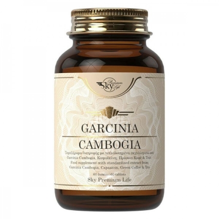 Sky Premium Life Garcinia Cambogia Συμπλήρωμα Διατροφής με Εκχύλισμα για τη Διατήρηση του Βάρους, 60tabs