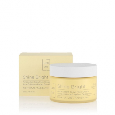 Lavish Care Shine Bright Antioxidant Glow Face Cream Αντιοξειδωτική Κρέμα Ημέρας Προσώπου Πλούσια Υφή 50ml