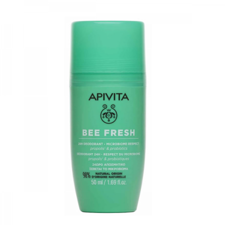 Apivita Bee Fresh 24H Αποσμητικό που Σέβεται το Μικροβίωμα, 50ml