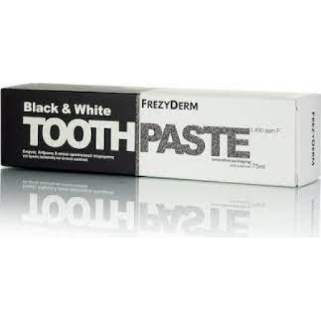 FREZYDERM TOOTHPASTE BLACK & WHITE 75ML 
