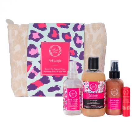 Pink Jungle Body & Lips Set