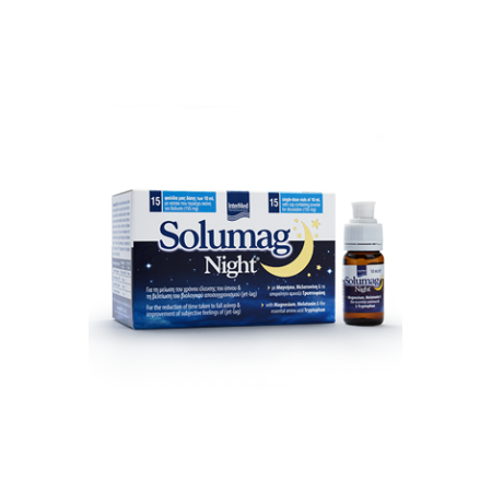 Intermed Solumag Night Συμπλήρωμα Διατροφής για την Αϋπνία, 15 vials x 10ml