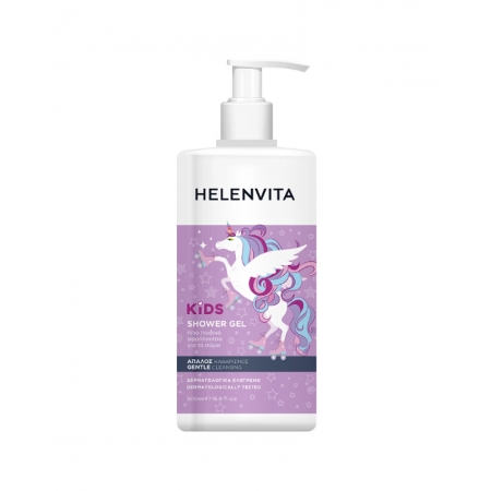 Helenvita Kids Unicorn Shower Gel Ήπιο Παιδικό Αφρόλουτρο, 500ml
