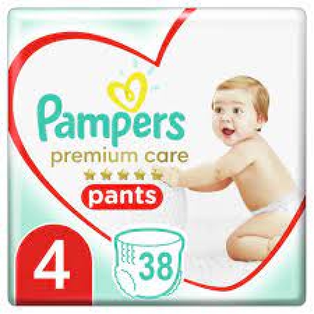 PAMPERS PREMIUM PANTS ΜΕΓ 4  38 ΤΕΜ