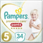 PAMPERS PREMIUM PANTS ΜΕΓ 5  34 ΤΕΜ