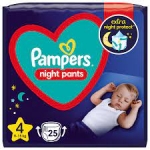 PAMPERS NIGHT PANTS ΜΕΓ 4  25 ΤΕΜ