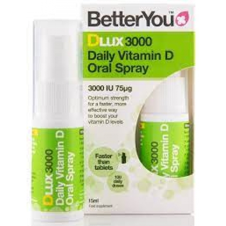 BETTER YOU DLUX 3000 IU SPRAY D3 15ML 100 ΨΕΚΑΣΜΟΙ 