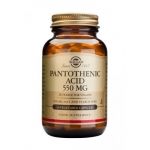 SOLGAR PANTOTHENIC ACID 550MG VEGICAPS 50S 