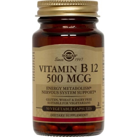 SOLGAR VIT B-12 500MG VEG.CAPS 50S 