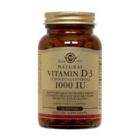 SOLGAR D-3 1000 IU SOFTGELS 100S 