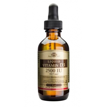 SOLGAR VITAMIN D3 2500 IU LIQUID 59 ML 