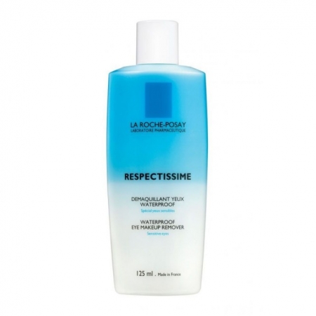 La Roche Posay Respectissime Waterproof Eye Make-Up Remover, Λoσιόν Καθαρισμού για Αδιάβροχου Μακιγιάζ Ματιών, 125ml