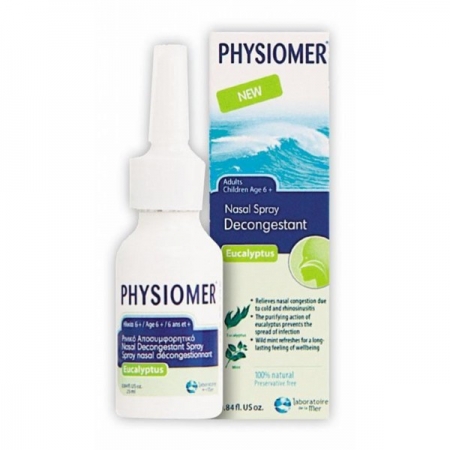 PHYSIOMER NASAL SPRAY HYPERTONIC EUCALYPTUS POCKET 20ML