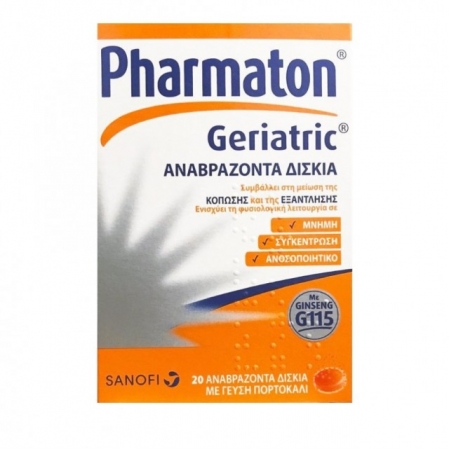 PHARMATON GERIATRIC EFFERVESCENT 20TABS