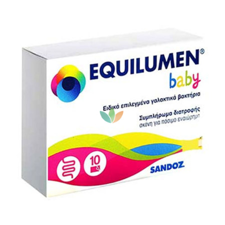 Equilumen Baby Συμπλήρωμα Διατροφής Με Προβιοτικά Και Πρεβιοτικά Για Μωρά & Παιδιά 10 Φακελάκια
