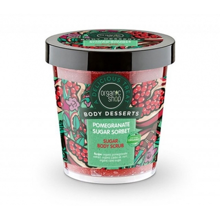 Natura Siberica Body Desserts Pomegranate Sugar Sorbet Απολεπιστικό Σώματος 450ml