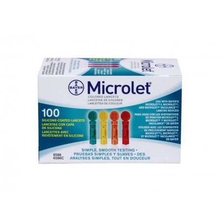 BAYER Microlet βελόνες σακχάρου 100 τεμ