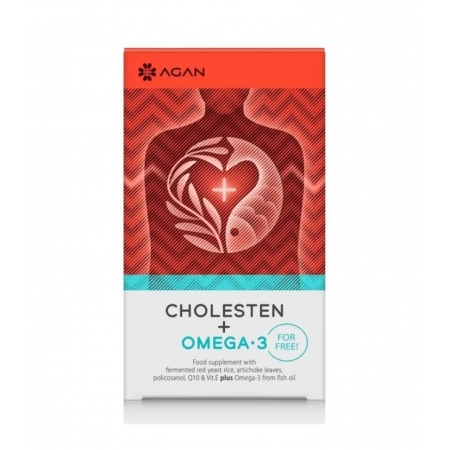 Agan Cholesten 30vegicaps + Omega 3 30softgels 1τμχ