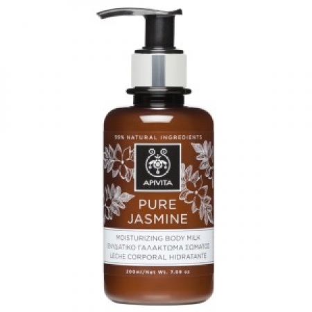 Apivita Pure Jasmine Moisturizing Body Milk, Ενυδατικό Γαλάκτωμα Σώματος με Γιασεμί 200ml