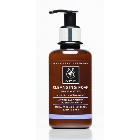 Apivita Cleansing Κρεμωδης Αφρός Καθαρισμού με Ελιά & Λεβάντα 200ml
