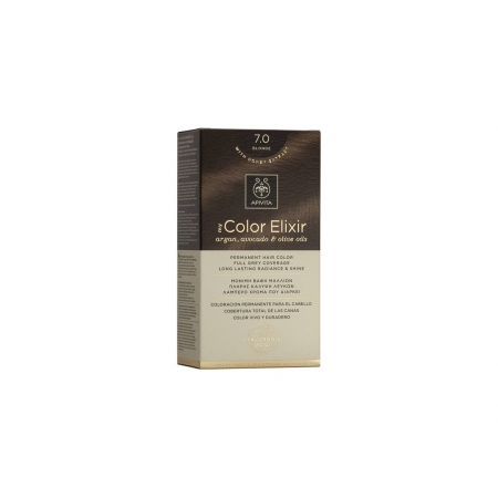 Apivita My Color Elixir kit Μόνιμη Βαφή Μαλλιών 7.0 ΞΑΝΘΟ
