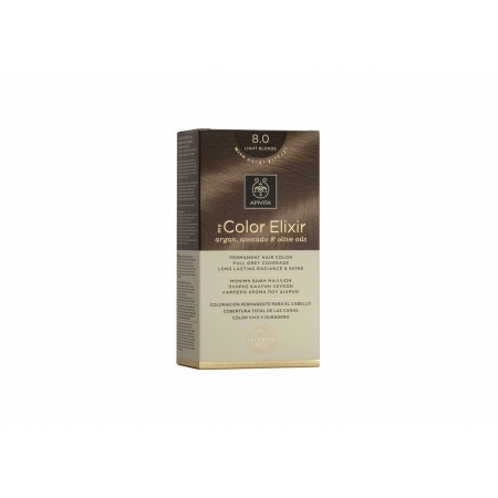 Apivita My Color Elixir kit Μόνιμη Βαφή Μαλλιών 8.0 ΞΑΝΘΟ ΑΝΟΙΧΤΟ