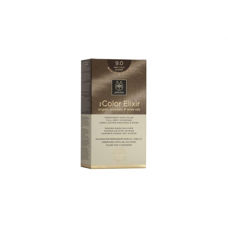 Apivita My Color Elixir kit Μόνιμη Βαφή Μαλλιών 9.0 ΞΑΝΘΟ ΠΟΛΥ ΑΝΟΙΧΤΟ
