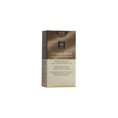 Apivita My Color Elixir kit Μόνιμη Βαφή Μαλλιών 9.38 ΞΑΝΘΟ ΠΟΛΥ ΑΝΟΙΧΤΟ ΜΕΛΙ ΠΕΡΛΕ