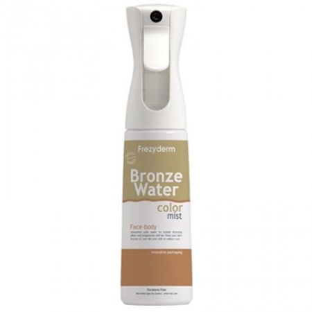 Frezyderm Bronze Water Color Mist, Σπρέι που Χρωματίζει το Πρόσωπο & Σώμα Μπρονζέ, 300ml