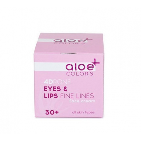 Aloe+ Colors 4DRONE Eyes - Lips Fine Lines Face Cream 30+ Αντιρυτιδική Κρέμα Ματιών - Χειλιών 30ml